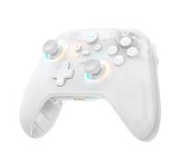 Machenike G3V2 Manette Sans fil PC 2 Palette, Hall Joysticks & Hall Trigger, RGB Manette Bluetooth Android pour PC/Switch/IOS/Androdi/MAC, 1000mAh, 1000Hz Réponse, Blanc