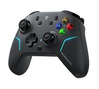 Machenike G6V2 Manette Sans fil PC, 2 moteurs à bobine mobile HD, 2 gâchettes TMR, 4 touches programmables, ABXY interchangeables, joystick TMR à couple réglable, résolution 1000Hz, 1200 mAh, Gris