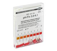 MACHEREY-NAGEL ph Fix 3,6-6,1 farbfixierte Indikatorstäbchen, 100 pc Baguettes