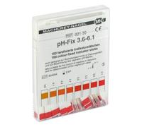MACHEREY-NAGEL ph Fix 3,6-6,1 farbfixierte Indikatorstäbchen, 100 pc Baguettes