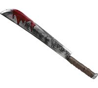 Machette en plastique avec du sang (75 cm) - Machette tachée de sang