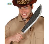 Machette militaire Accessoire d'Halloween Jungle Fête costumée Aventure Décoration Requisite Safari Explorateur Survival Chasse Outil, Couleur : Noir