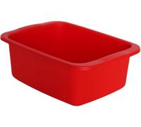 MACHIAVELLI START bassin rectangulaire en plastique de capacité 10L. Bac multi-usages dimensions 42 x 31 x 15,5 cm (rouge)
