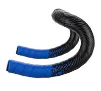 Machify Bande antidérapante pour guidon de route de 213 cm avec motif en fibre de carbone PU et absorption des chocs - Design chic noir et bleu pour route, gravier, pignon fixe S