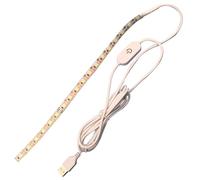 Machify Bande lumineuse LED 59,1 po alimentée par USB avec interrupteur tactile : pliable, à intensité variable, 5050 Smd pour machine à coudre, armoire, chambre et chevet