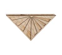 Machify Jardinière Murale en Bois Motif Triangle Sunrise pour Fleurs séchées, décor Mural géométrique, étagère Suspendue créative pour Salon, entrée et Bureau Moderne à la Maison