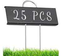 Machify Lot de 25 étiquettes réutilisables en métal résistant aux intempéries pour écrire facilement pour les autres zones