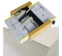 Machine à agrafeuse électrique pour reliure et pliage de brochures, manuels, invitations - Idéal pour la maison, l'école, l'église