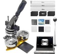 Machine à aimants Photo carrés Fabrication Boutons Magnétiques pour Réfrigérateur avec Coupe-papier,Avec 100 Composants Presse Aimants Pour Photos Et Autocollants