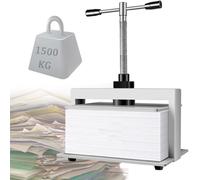 Machine à aplatir manuelle pour factures, billets, livres, timbres et tissus, presse de reliure avec plaque métallique épaisse de 8 mm