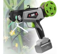 Machine À Attacher Les Plantes Électrique, Outil Pour Serre Et Verger, Lieuse Automatique Sans Fil, Moteur Sans Balais 60 W, Max 25 Mm (1 Po), 2 Batteries 2 Ah, 2 S Par Lien, Ipx5(2RollsStrap)