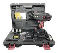 Machine à attaches de barres d'armature, 18,5 V outil de cerclage entièrement automatique Renforcement en acier Machine en acier outil de liaison automatique avec 2 batteries et bobine de fil