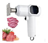 Machine à Attendrir La Viande Portative, Outil électrique pour Attendrir La Viande, Maillet à Viande sans Fil Réglable à 6 Vitesses, avec Tête en Acier Inoxydable 304, pour Le Bœuf, Le Steak