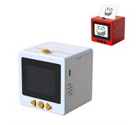 Machine à autocollants AI pour enfants, mini imprimante thermique voix à image, imprimante intelligente portable sans encre pour loisirs créatifs, cadeau jouet pour garçons et filles de 3 à 12 ans