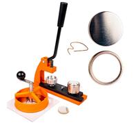 Machine à Badge 25mm | Machine a Badge avec 250 Badges | Machine Badge avec Découpeur de Cercle | Interchangeable - 38mm 45mm 58mm 77mm | Machine a Pins | Machine a Faire des Badge | Fabrique a Badge