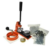 Machine à Badge 45mm | Machine a Badge avec 1000 Badges | Machine Badge avec Découpeur de Cercle | Interchangeable - 25mm 38mm 58mm 77mm | Machine a Pins | Machine a Faire des Badge | Fabrique a Badge