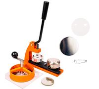 Machine à Badge 45mm | Machine a Badge avec 250 Badges | Machine Badge avec Découpeur de Cercle | Interchangeable - 25mm 38mm 58mm 77mm | Machine a Pins | Machine a Faire des Badge | Fabrique a Badge