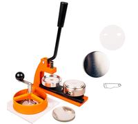 Machine à Badge 58mm | Machine a Badge avec 100 Badges | Machine Badge avec Découpeur de Cercle | Interchangeable - 25mm 38mm 45mm 77mm | Machine a Pins | Machine a Faire des Badge | Fabrique a Badge