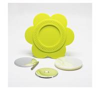 Machine à Badge, 58mm tournesol Badge matériel Badge consommables publicité cadeau matériel vierge bricolage fabrication de Badge Machine artisanat 50 ensembles(Groen)