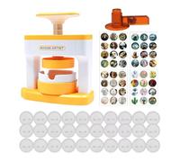 Machine à Badge,Avec 48 Boutons Outils D'artisanat Portables - Machine À Badge Pour Avec Presse À Épinglettes | Pour Adolescents Filles Garçons Salle De Voyage Maison Salle De Jeux