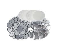 Machine à Badge, Fournitures de fabrication de boutons viers 50mm Kit de fabrication de broches rondes bricola for Machine à boutons avec coques en métal, couverture arrière et Mylar transparent