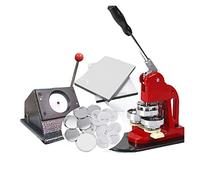 Machine à badges de 44 mm avec 100 ensembles matériel badge (dos en plastique) et un coupe-papier, bouton Machina,Bricolage artisanal Pro(75MM)