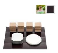 Machine à badges - Kit complet d'aimants de réfrigérateur avec film transparent, coques métalliques, aimants et carton, 500 ensembles de fournitures photo 50 x 50 mm pour loisirs créatifs