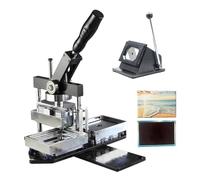 Machine à badges - Kit de création de magnets et de boutons photo à faire soi-même avec 100 composants et massicot - Créez des magnets personnalisés pour photos de 80 mm x 5 mm et 90 mm x 65