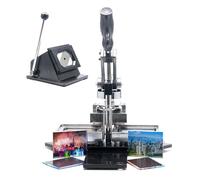 Machine à badges pour magnets DIY, kit de pression de boutons avec massicot, 100 pièces, 80 x 5 mm / 90 x 65 mm, idéal pour badges et photos personnalisés