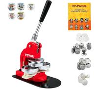 Machine à Badges - VEVOR - DIY Presse Badge à Épingle de 58 mm - avec 500 Kits de Boutons