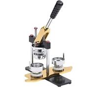 vidaXL Machine à badges – Presse 44 mm avec 500 boutons à épingle pour bricolage