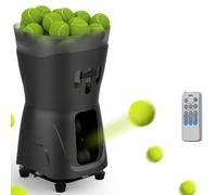 Machine À Balles de Tennis Automatique avec Télécommande, Lanceur de Balles de Tennis, Capacité 65 Balles, Angle Réglable 20 À 60 °, Vitesse des Balles de 8 À 60 Km/h, pour L'entraînement Pratique