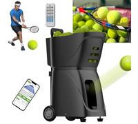 Machine À Balles De Tennis Automatique Intelligente, Dotée d'une Application Et d'une Télécommande pour Une Distribution Intelligente des Balles. Fréquence De Service : 1,8 À 8,8 Secondes