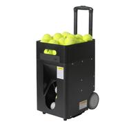 Machine à balles de tennis automatique portable - Vitesse réglable, rotation, angle de lancement - Capacité de 50 balles pour entraînement en solo et entraînement débutant