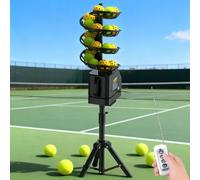 Machine à balles de tennis avec base oscillante automatique, hauteur réglable, pressuriseur de balle, capacité 33, pour l'entraînement de tous les niveaux