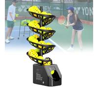 Machine à balles de tennis avec plusieurs modes, hauteur réglable, capacité de 33 balles, autonomie de la batterie de 10 heures, télécommande, idéal pour le développement des compétences