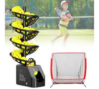 Machine à balles de tennis avec télécommande - 33/28 balles, 11-30 BPM, trépied et lanceur rechargeable pour la pratique et l'entraînement
