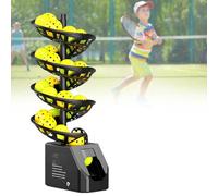 Machine à balles de tennis avec télécommande - 33/28 balles, 11-30 BPM, trépied et lanceur rechargeable pour la pratique et l'entraînement