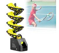 Machine à balles de tennis avec télécommande, hauteur réglable, capacité de 33 balles, autonomie de la batterie de 10 heures, idéale pour tous les niveaux d'entraînement