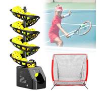Machine à balles de tennis avec télécommande, hauteur réglable, capacité de 33 balles, autonomie de la batterie de 10 heures, idéale pour tous les niveaux d'entraînement