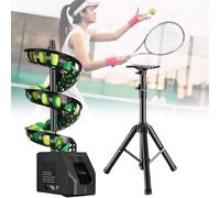 Machine à balles de tennis avec télécommande pour la pratique et l'entraînement, capacité de 33/28 balles, idéale pour le développement des compétences et l'autonomie dans les exercices