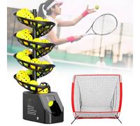 Machine à balles de tennis avec télécommande pour la pratique et l'entraînement, capacité de 33/28 balles, idéale pour le développement des compétences et l'autonomie dans les exercices