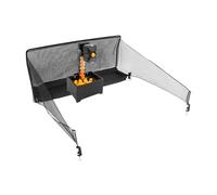 Machine à balles de tennis de table automatique avec filet, télécommande et 100 balles, 10 modes programmables, 35 à 90 balles/min, entraîneur de tennis de table pour écoles et gymnases