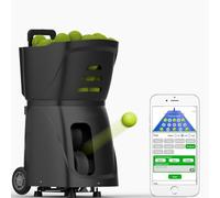 Machine à balles de tennis et de padel avec télécommande, vitesse et rotation réglables, alimentation automatique de la balle, longue durée de vie, plusieurs modes de service