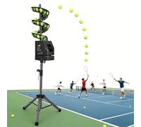 Machine à balles de tennis - Lanceur de balle réglable avec télécommande, vitesse, hauteur et fréquence, capacité de 33 balles, oscillation pour perceuses