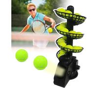 Machine à balles de tennis légère, fréquence de 3,5 secondes, 28 balles, composite jaune, entraîneur de tennis pour adulte