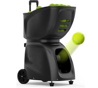 Machine à balles de tennis portable, capacité de 145 balles, vitesse réglable 20-140 km/h, 28 points d'atterrissage programmables et contrôle par application, angle vertical de 5 à 60 °, pour la
