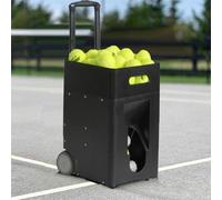 Machine à balles de tennis portable, lanceur automatique, vitesse et rotation réglables, capacité de 50 balles pour entraînement débutant en solo