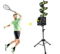 Machine à balles de tennis - Tireur télécommandé pour débutants, capacité de plus de 30 balles, vitesse réglable, rotation et fréquence pour entraînement aléatoire, revers et avant-main
