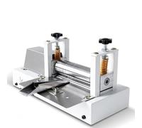 Machine à bande de cuir, machine à rouler électrique de 28 W, pression réglable, vitesse de 50 m/min pour bords pliants, outil robuste pour travaux manuels et projets de couture